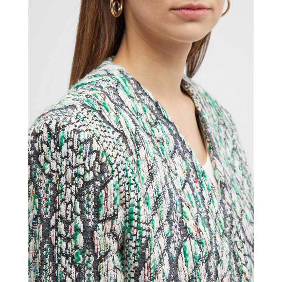 NEW IRO agnese jacket in green multico - Picture 4 of 5